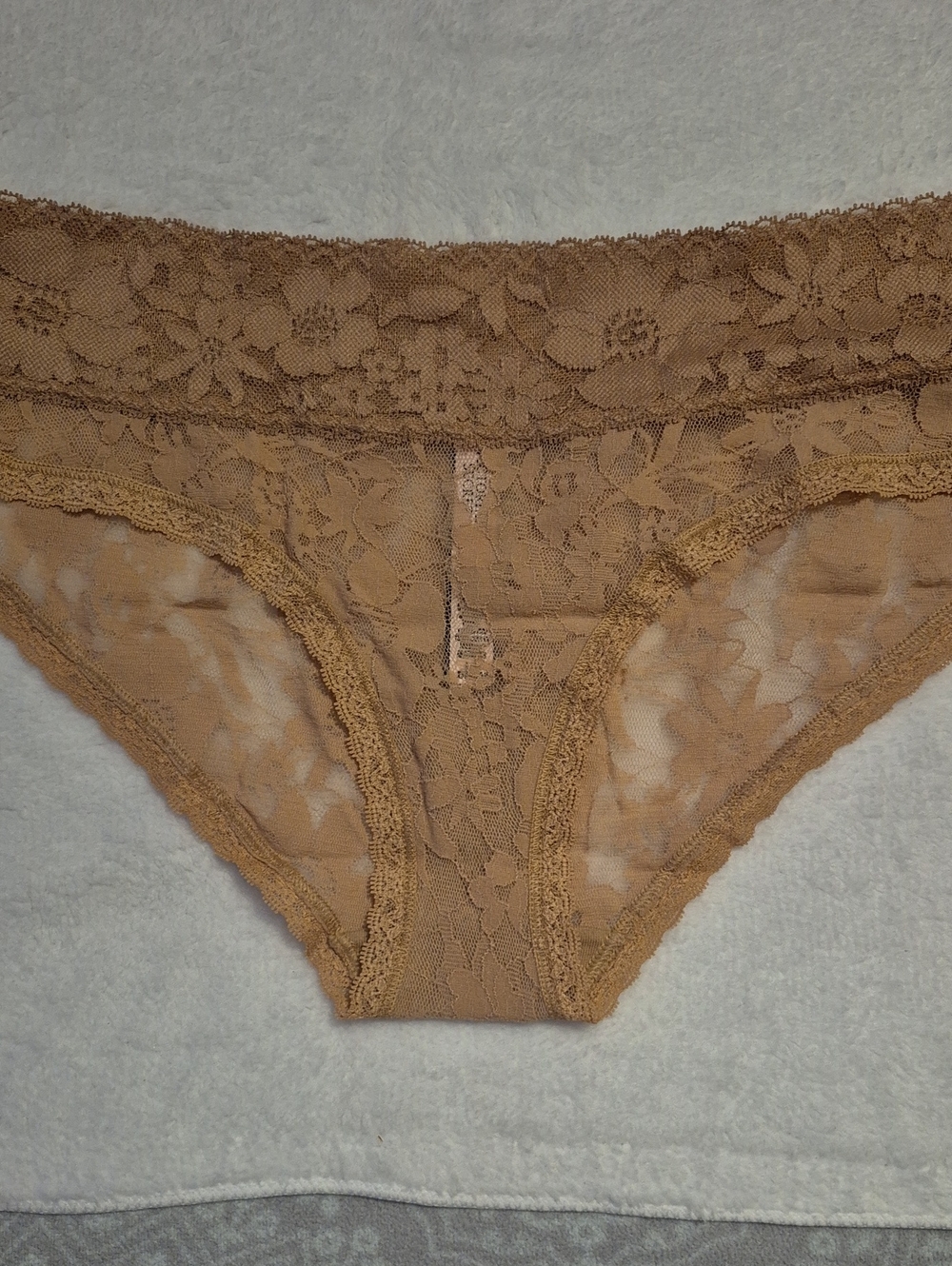 Victoria's Secret Lace Bikini Panty - Tan